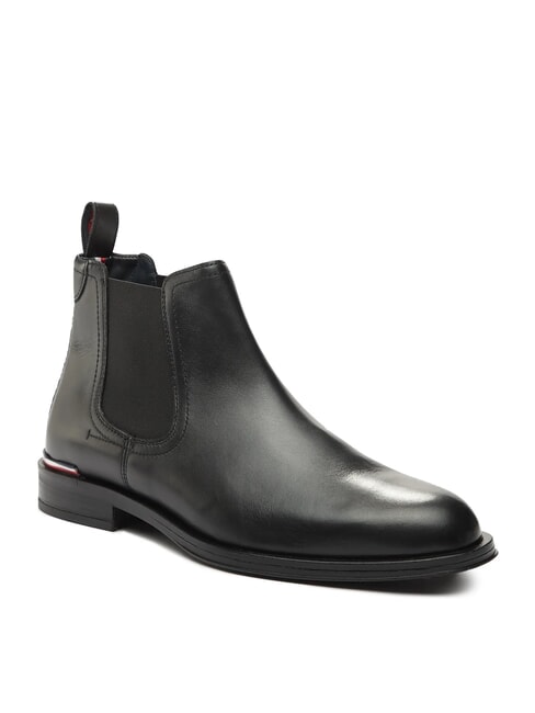 CORE RWB HILFIGER Sk&oacute;rzane botki czarny - Buty męskie
