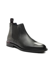 TOMMY HILFIGER CORE RWB HILFIGER Sk&oacute;rzane botki czarny - Buty męskie - 3