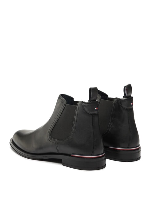 CORE RWB HILFIGER Sk&oacute;rzane botki czarny - Buty męskie