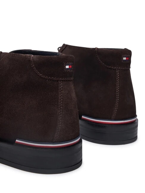 CORE RWB HILFIGER Zamszowe botki brązowy - Buty męskie
