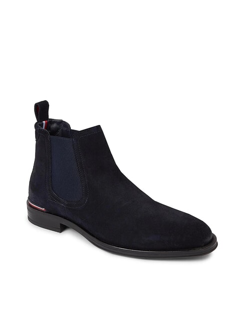 CORE RWB HILFIGER Zamszowe botki niebieski - Buty męskie