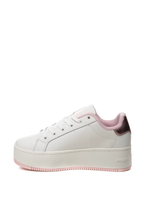 TOMMY JEANS Flatform Wysokie trampki r&oacute;żowy - Buty damskie