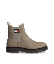 TOMMY HILFIGER TH JEANS Botki ze sk&oacute;ry nubukowej - Buty damskie