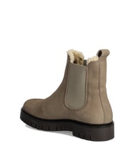 TOMMY HILFIGER TH JEANS Botki ze sk&oacute;ry nubukowej khaki - Buty damskie - 5