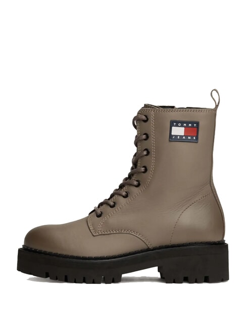 TOMMY JEANS Urban Lace Up Sk&oacute;rzane botki szary - Buty damskie