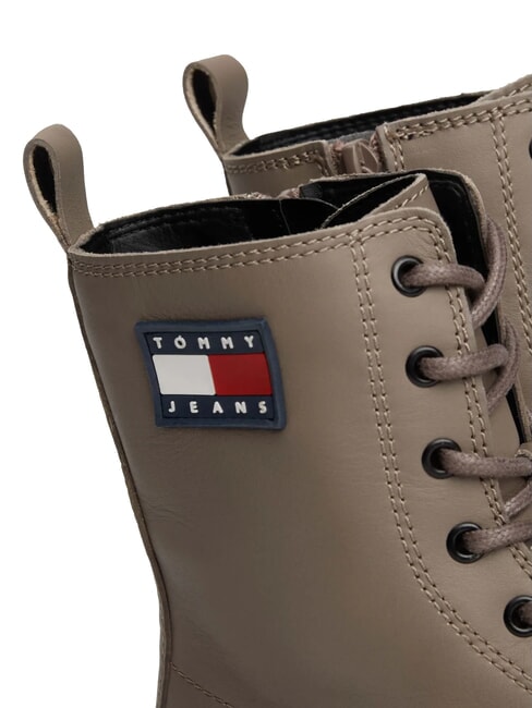 TOMMY JEANS Urban Lace Up Sk&oacute;rzane botki szary - Buty damskie