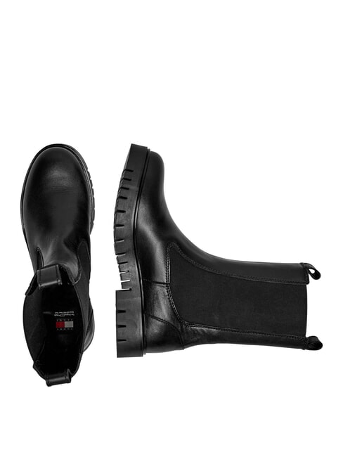TH JEANS Sk&oacute;rzane botki czarny - Buty damskie