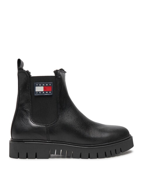 TH JEANS Sk&oacute;rzane botki czarny - Buty damskie