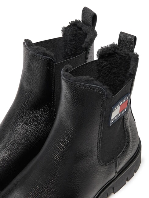 TH JEANS Sk&oacute;rzane botki czarny - Buty damskie