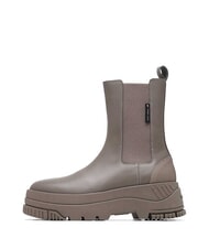 TOMMY HILFIGER TH JEANS  Wysokie sk&oacute;rzane botki szary - Buty damskie - 2