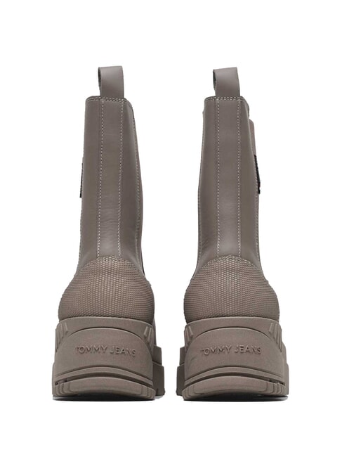 TH JEANS  Wysokie sk&oacute;rzane botki szary - Buty damskie