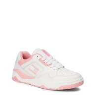 TOMMY HILFIGER TJW NEW BASKET Sk&oacute;rzane trampki r&oacute;żowy - Buty damskie - 3