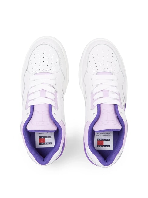 TJW NEW BASKET Sk&oacute;rzane trampki fioletowy - Buty damskie