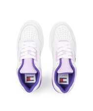 TOMMY HILFIGER TJW NEW BASKET Sk&oacute;rzane trampki fioletowy - Buty damskie - 5
