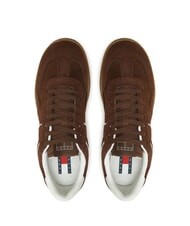TOMMY HILFIGER THE GREENWICH Trampki ze sk&oacute;ry zamszowej brązowy - Buty męskie - 4