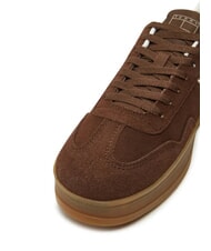 TOMMY HILFIGER THE GREENWICH Trampki ze sk&oacute;ry zamszowej brązowy - Buty męskie - 3