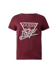 GUESS PEARLS LOVE TRIANGLE Koszulka z nadrukiem i aplikacjami czerwono-czarny - Koszulki i topy damskie - 4