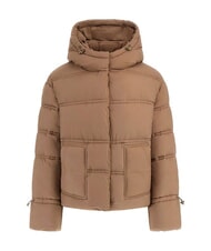 GUESS NEW DAISY Kurtka puchowa z kapturem sprany taupe multi - Kurtki puchowe damskie - 5
