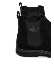 CALVIN KLEIN CK JEANS Zamszowe botki potr&oacute;jna czerń - Buty męskie - 4