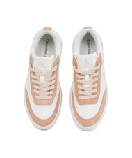 CALVIN KLEIN BOLD FLATF LOW LACE Adidasy biały - Buty damskie - 4
