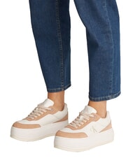 CALVIN KLEIN BOLD FLATF LOW LACE Adidasy biały - Buty damskie - 6