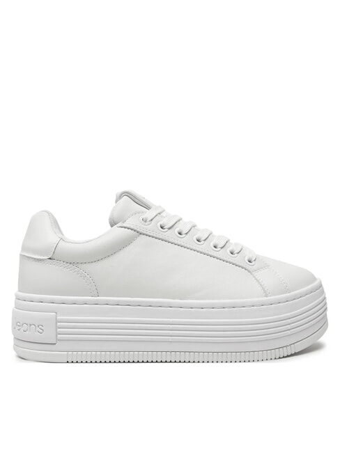 BOLD PLATF LOW Sk&oacute;rzane trampki biały - Buty damskie