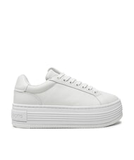 CALVIN KLEIN BOLD PLATF LOW Sk&oacute;rzane trampki biały - Buty damskie - 2