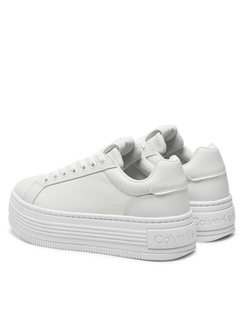 BOLD PLATF LOW Sk&oacute;rzane trampki biały - Buty damskie