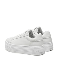 CALVIN KLEIN BOLD PLATF LOW Sk&oacute;rzane trampki biały - Buty damskie - 5