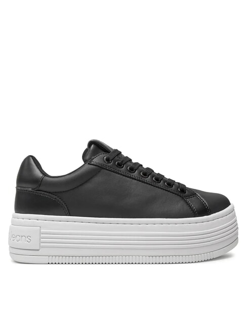 BOLD PLATF LOW Sk&oacute;rzane trampki czarny - Buty damskie