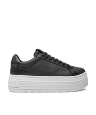 CALVIN KLEIN BOLD PLATF LOW Sk&oacute;rzane trampki czarny - Buty damskie - 2