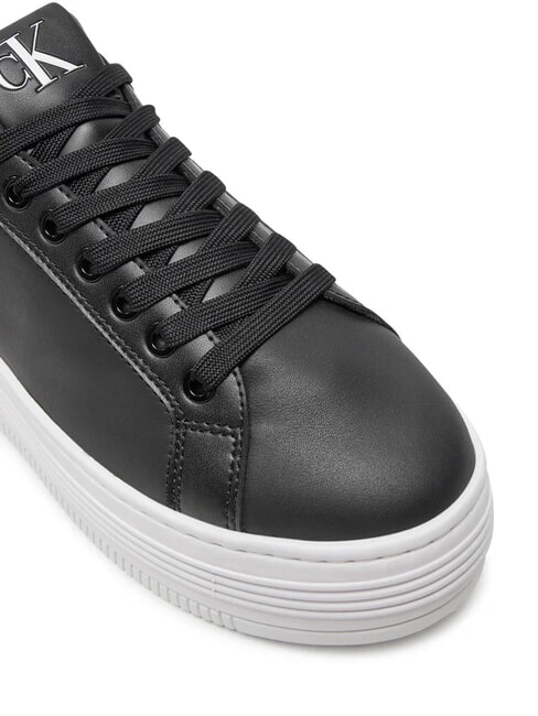 BOLD PLATF LOW Sk&oacute;rzane trampki czarny - Buty damskie
