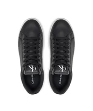 CALVIN KLEIN BOLD PLATF LOW Sk&oacute;rzane trampki czarny - Buty damskie - 4