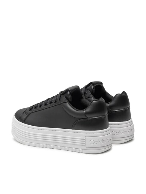 BOLD PLATF LOW Sk&oacute;rzane trampki czarny - Buty damskie
