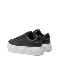CALVIN KLEIN BOLD PLATF LOW Sk&oacute;rzane trampki czarny - Buty damskie - 5