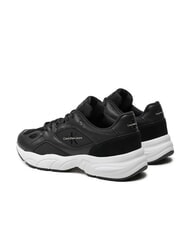 CALVIN KLEIN RETRO TENNIS MIX Adidasy czarny - Buty damskie - 6