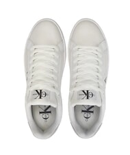 CALVIN KLEIN BOLD LOW LACE Sk&oacute;rzane trampki na platformie biały - Buty damskie - 5