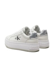 CALVIN KLEIN BOLD LOW LACE Sk&oacute;rzane trampki na platformie biały - Buty damskie - 6