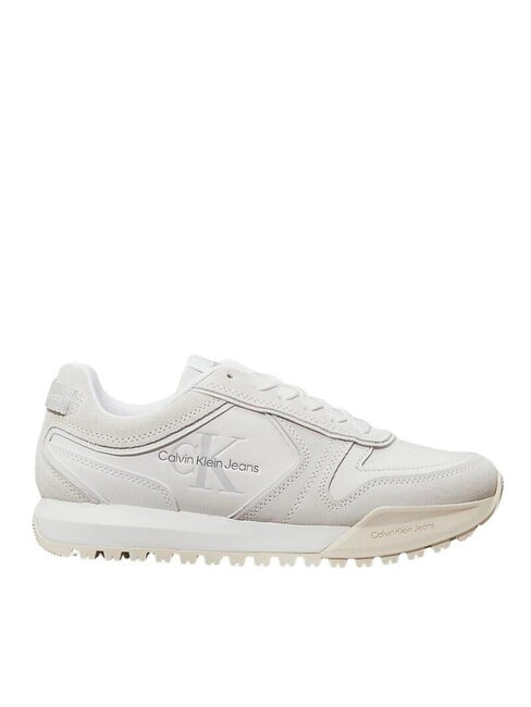 TOOTHY RUNNER Sk&oacute;rzane trampki biały - Buty damskie