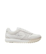 CALVIN KLEIN TOOTHY RUNNER Sk&oacute;rzane trampki biały - Buty damskie - 2