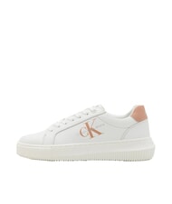 CALVIN KLEIN CK JEANS  Chunky Cupsole Sk&oacute;rzane trampki biały - Buty damskie - 2