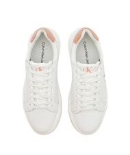 CALVIN KLEIN CK JEANS  Chunky Cupsole Sk&oacute;rzane trampki biały - Buty damskie - 3