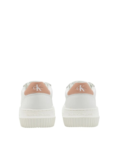 CK JEANS  Chunky Cupsole Sk&oacute;rzane trampki biały - Buty damskie