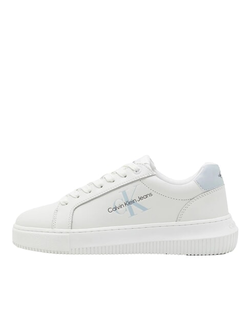 CK JEANS  Chunky Cupsole Sk&oacute;rzane trampki biały - Buty damskie
