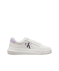 CALVIN KLEIN CK JEANS  Chunky Cupsole Sk&oacute;rzane trampki biały - Buty damskie - 2