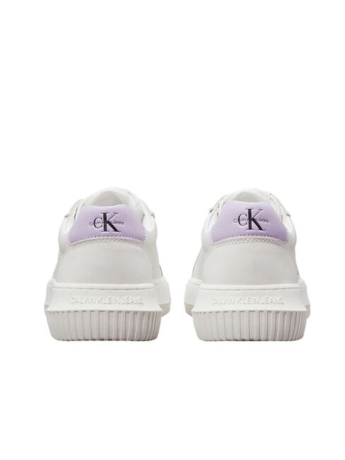 CK JEANS  Chunky Cupsole Sk&oacute;rzane trampki biały - Buty damskie