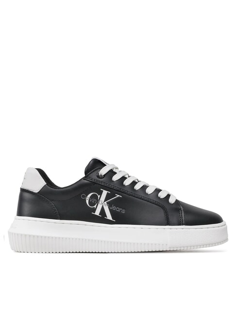 CK JEANS  Chunky Cupsole Sk&oacute;rzane trampki czarny - Buty damskie