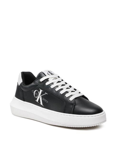 CK JEANS  Chunky Cupsole Sk&oacute;rzane trampki czarny - Buty damskie