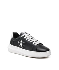 CALVIN KLEIN CK JEANS  Chunky Cupsole Sk&oacute;rzane trampki czarny - Buty damskie - 3