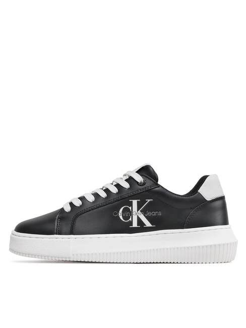 CK JEANS  Chunky Cupsole Sk&oacute;rzane trampki czarny - Buty damskie